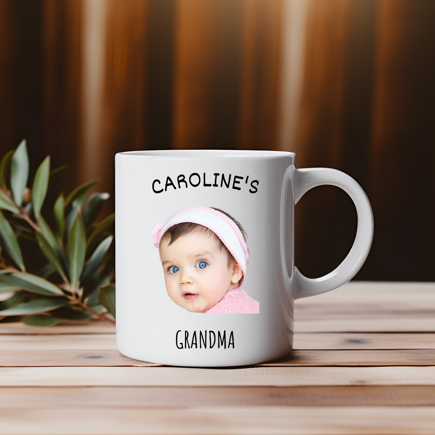 "Custom Baby Face Photo Mug 11oz & 15oz - Personalized Child Coffee Cup for Mom, Dad, Grandparents - Perfect Mother's Day & Christmas Gift"