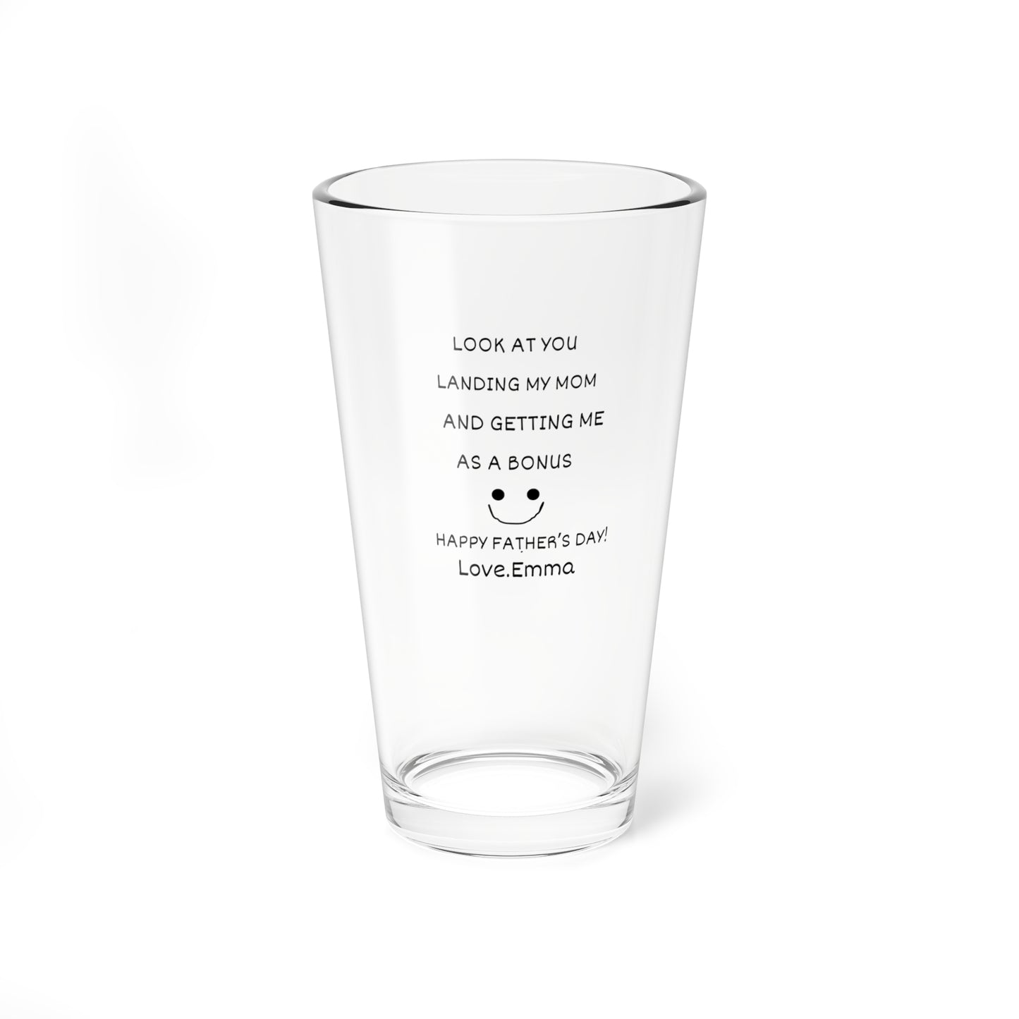 Personalized 16oz Mug - Funny Step Dad Gift Idea for Father's Day - 'Look At You Landing My Mom and Getting Me as a Bonus' - Best Stepfather Bonus Dad Present